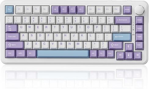 AJAZZ AK820 Wired 75% Mechanical Keyboard, Red Switches, Hot-Swappable in Kuwait