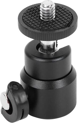 SUNGOOYUE Mini Ball Head Aluminum Alloy Camera Mount with 360 Degree Rotation 1 4 Screw 2kg Load Lightweight 4.5cm Stand for DSLR Camcorder Tripod Monopod (Black) in Kuwait
