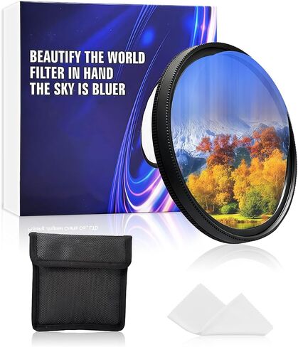 Ghost Motion Blur Filter 58mm, Super Speed Unilateral Blur Clear Optical Glass Filter Prism Special Effects Lens Filters for Dynamic Speed Effects Photography Video Accessory in Kuwait