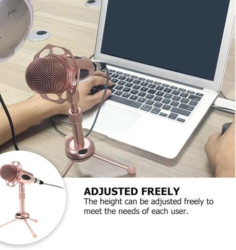 Table Microphone Kit with Adjustable Stand, Alloy Pink in Saudi Arabia