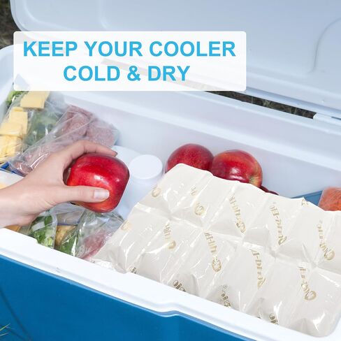 Ice Packs for Coolers & Shipping Frozen Food Long Lasting, 5 Sheets-60Cell in Kuwait