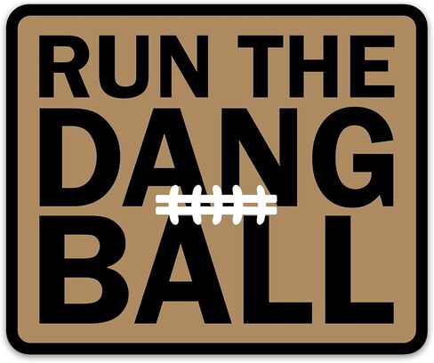 ملصق Run The Dang Ball ملصق مضحك لكرة القدم الرياضية موسم كرة القدم الأمريكية فريق رياضي لعبة يوم المشجعين ملصقات الفينيل المقاومة للماء لأجهزة الكمبيوتر المحمول وزجاجة المياه بهلوان الشارات الهدايا للبالغين المراهقين والأطفال in Kuwait