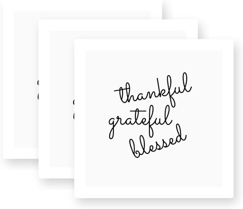 Thankful Grateful Blessed Vinyl Stickers 3 Pack 3 Inch in Saudi Arabia