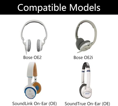 Replacement Earpads Compatible with Bose OE2 OE2i SoundTrue On-Ear SoundLink Headphones, Protein Leather Ear Cushions, Comfortable Ear Pads for Bose On-Ear 2 Headset (Gray) in Saudi Arabia