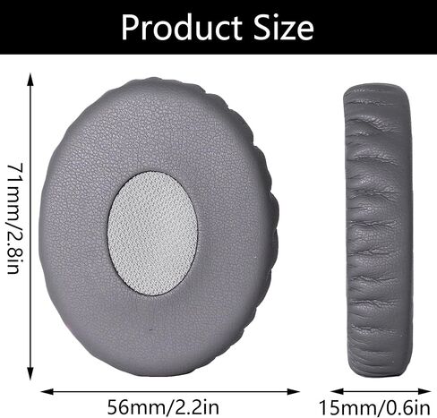 Replacement Earpads Compatible with Bose OE2 OE2i SoundTrue On-Ear SoundLink Headphones, Protein Leather Ear Cushions, Comfortable Ear Pads for Bose On-Ear 2 Headset (Gray) in Saudi Arabia