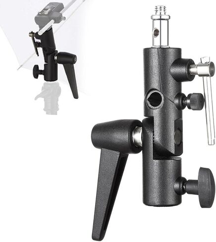 H Type Flash Bracket Black with 1/4 and 3/8 Inch Screw in Kuwait