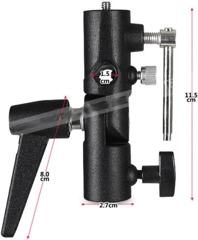 H Type Flash Bracket Black with 1/4 and 3/8 Inch Screw in Kuwait