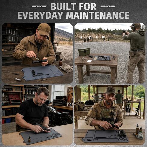 GLORYFIRE Gun Cleaning Mat for Pistols, Anti-Slip Magnetic Workbench Mat in Saudi Arabia