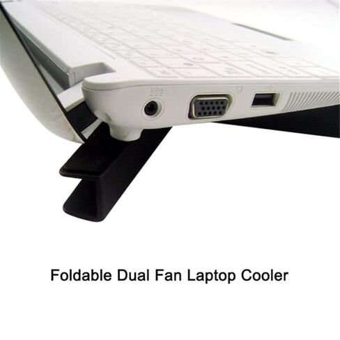 Laptop Cooler Pad Stand Base Cooling Foldable Fan Portable Convenient Notebook Computer Accessories in Saudi Arabia