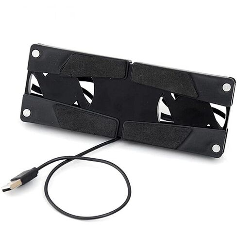 Laptop Cooler Pad Stand Base Cooling Foldable Fan Portable Convenient Notebook Computer Accessories in Saudi Arabia