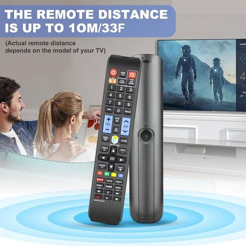 Universal Remote Control AA59-00784C Replacement TV Remote AA59-00784A AA59-0784B BN59-01043A fit for Samsung UN65F6350A UN65F6350AF BN59-01043A UN55F9000 UN55F9000AF UN55F9000AFXZA UN55F9000AFX/ZA in Saudi Arabia