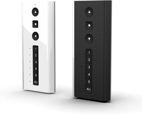 RollEase Acmeda Automate Paradigm Push 5 Hand Held Remote Control for Roller Shades - #MT02-0101-067004 (Black) in Saudi Arabia