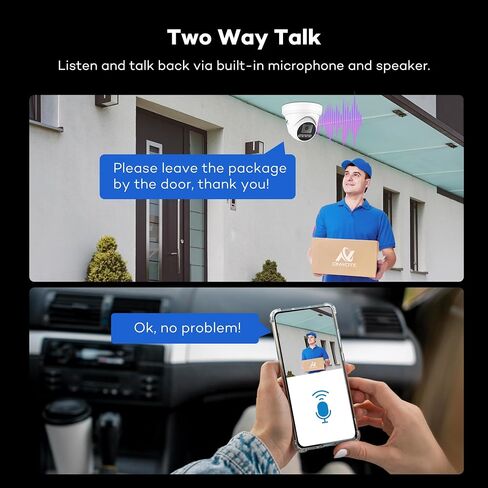 ONWOTE 1 Pcs Add-on 4K 8MP Camera &1 Pcs 4K 8MP Camera in Saudi Arabia