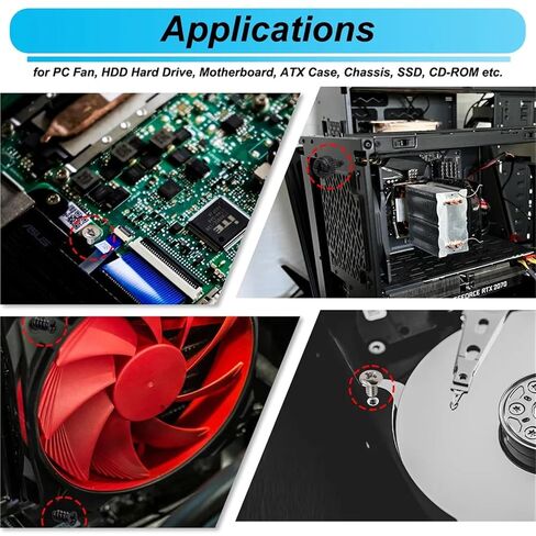 Hard Disk Screws 502PCS Computer Screws Assortment Kit Motherboard Standoffs for PC HDD Hard Drive in Saudi Arabia