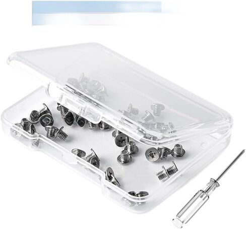 50 Pcs M2x2.5 Flat Head for cross Screws for Computer Installation with Screwdriver, Nickel Plated Carbon Steel Hardware Kit in Storage Box in Saudi Arabia
