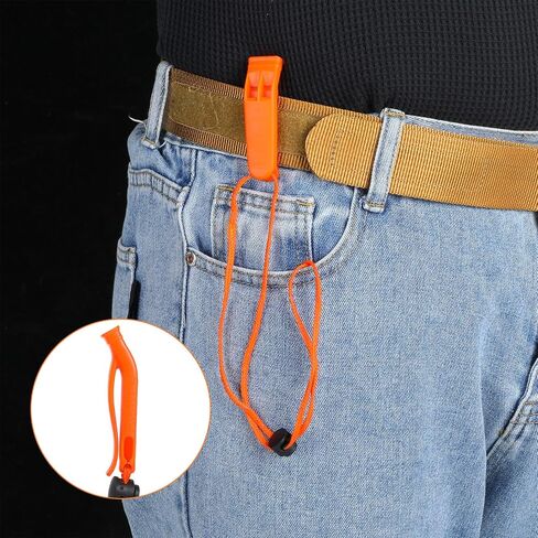 8Pcs Emergency Whistles with Reflective Lanyard in Saudi Arabia