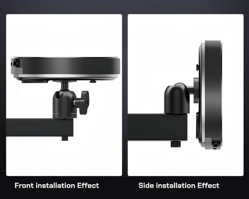 Foldable Projector Wall Mount | White Heavy-Duty | 1/4" Screw | 360° Rotatable | Universal for Mini Projectors & Cameras (7.87" 1/4" Screw Mount) in Saudi Arabia