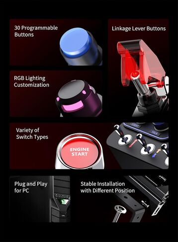PXN CB1 Sim Racing Button Box for PC Windows 7/8/10/11 in Saudi Arabia