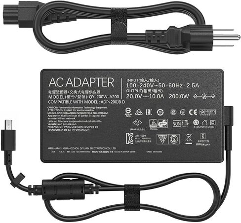 HHZ 200W Laptop Charger Compatible with Asus Zephyrus G16 G14 in Saudi Arabia