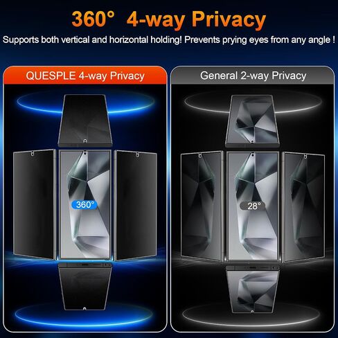 2 Pack for Samsung Galaxy S24 Ultra Matte Privacy Screen Protector [Not Glass], 360° Anti-Spy, Anti-Scratch, Anti-Glare, Support Fingerprint Unlock in Saudi Arabia