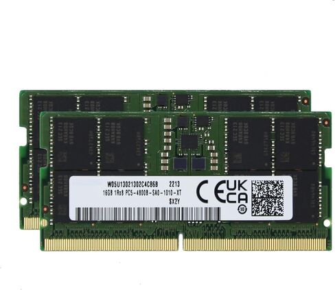 Factory Original 32GB (2x16GB) Compatible with Dell Latitude 5540 DDR5 4800MHz PC5-38400 SODIMM 1Rx8 CL40 1.1v 262 Pin Laptop Notebook Memory Module Upgrade RAM Adamanta in Saudi Arabia