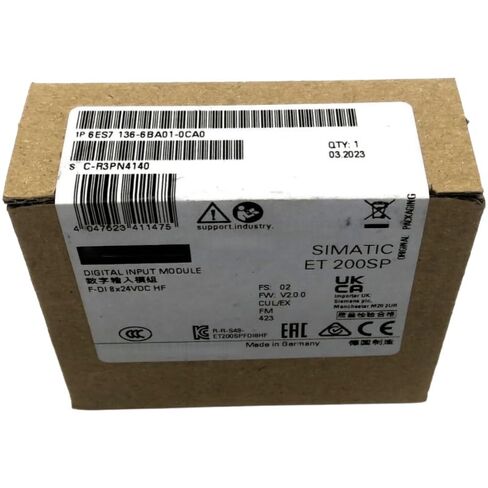 6ES7136-6BA01-0CA0 New and Sealed in Box 6ES71366BA010CA0 1 Year Warranty in Kuwait
