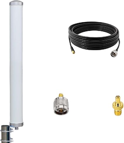 High Gain Omni Directional Antenna Enhance Your Wireless Connection for 4G, 5G & WiFi - Verizon, AT&T, T-Mobile Supported - Waterproof IP67 with 32.8ft Cable SMA Male Connector in Saudi Arabia