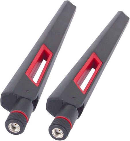 2pcs 12 dbi Dual band WIFI Antenna 2.4G 5G 5.8Gh SMA Male/RP SMA Male Universal Antennas Amplifier WLAN Router Antenne Booster Black or White (Black RP SMA Male) in Saudi Arabia