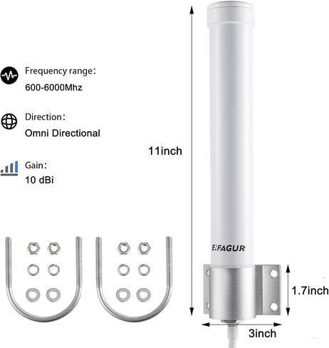 High Gain 10dBi Outdoor 4G LTE 5G Wide-Band Omni External Booster Antenna in Saudi Arabia
