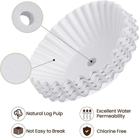 100 Pcs White Paper Coffee Filters for Hamilton Beach Coffee Maker 45 Cup in Saudi Arabia