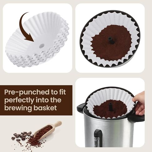 100 Pcs White Paper Coffee Filters for Hamilton Beach Coffee Maker 45 Cup in Saudi Arabia