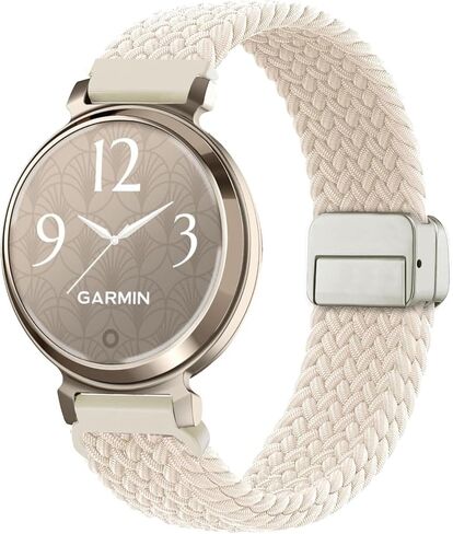 Braided Nylon Compatible with Garmin Lily 2 / Lily 2 Active Watch Band, Quick Release Stretchy Strap Replacement for Garmin Lily 2 in Saudi Arabia
