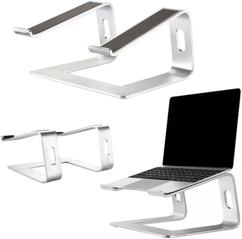 Aluminum Alloy Laptop Cooling Stand, Portable Ventilated Holder in Saudi Arabia