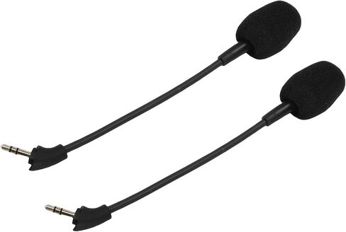 Sturdy Gold Plated 3.5 Mm Plug 2pcs Microphone Replacement for Cloud Mix Headphones in Saudi Arabia