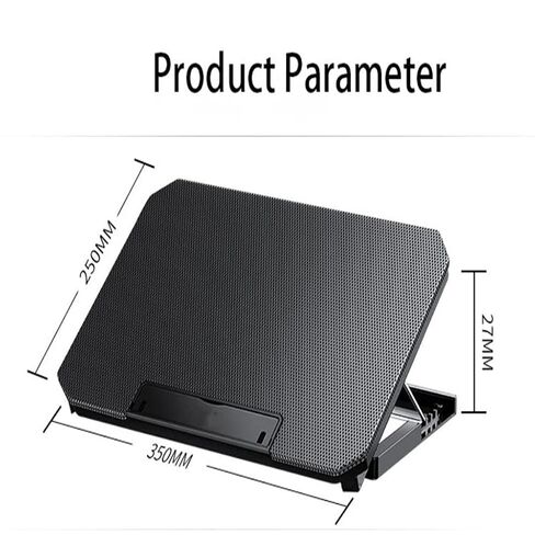 Laptop Cooling Pads Large Size for 12-16 Inch Notebook Silent Gaming Cooler Wind Speed Adjustable Stand in Saudi Arabia