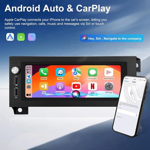 5G WiFi Car Radio for Dodge Ram 1500/2500/3500 1994-2001, Jeep Wrangler 1997-2002, Grand Cherokee 1993-1998, Chrysler Town & Country 1990-2000, 6.86'' Touchscreen Stereo CarPlay Android Auto GPS BT FM in Saudi Arabia