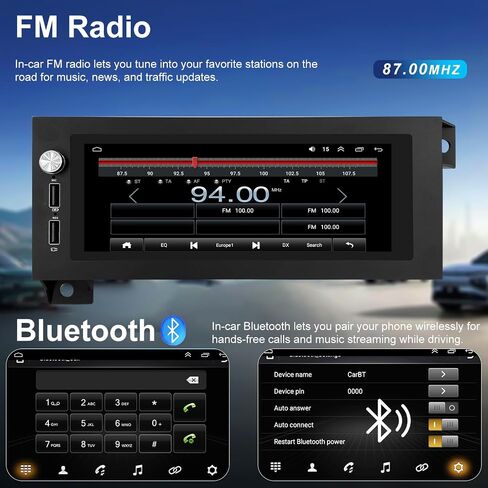 5G WiFi Car Radio for Dodge Ram 1500/2500/3500 1994-2001, Jeep Wrangler 1997-2002, Grand Cherokee 1993-1998, Chrysler Town & Country 1990-2000, 6.86'' Touchscreen Stereo CarPlay Android Auto GPS BT FM in Saudi Arabia