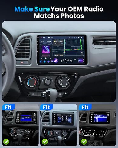 12Core 8GB RAM 128GB ROM Car Radio for Honda Vezel HR-V HRV 2016-2021 9 Inch Radio Android 13 Wireless CarPlay Android Auto GPS Navigation IPS Touchscreen Bluetooth FM AM RDS DSP in Saudi Arabia