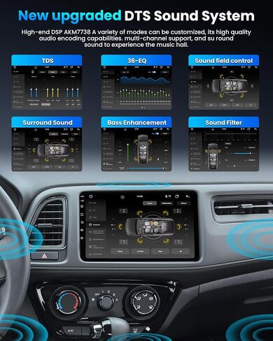 12Core 8GB RAM 128GB ROM Car Radio for Honda Vezel HR-V HRV 2016-2021 9 Inch Radio Android 13 Wireless CarPlay Android Auto GPS Navigation IPS Touchscreen Bluetooth FM AM RDS DSP in Saudi Arabia