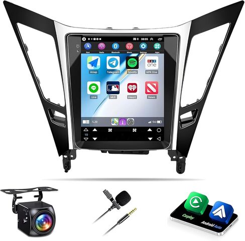 Android 14 Car Stereo Radio for Hyundai Sonata 2011-2015 Car Radio with Wireless Carplay Android Auto GPS Navigation, WiFi, Bluetooth, FM/RDS Radio, HiFi, SWC+Rear Camera (2+32G) in Saudi Arabia