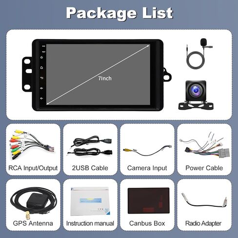 4+64G 7 Inch Car Radio Stereo for Chevrolet Trailblazer 2002-2009 in Kuwait