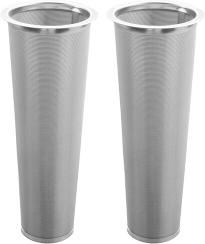 2 Pack 304 Stainless Steel Cold Brew Coffee Filter, Ultra-Fine Mesh Strainer for 1-2 Quart Wide Mouth Mason Jars, Seal Ring Design for Tea Fruit Infused Water in Saudi Arabia