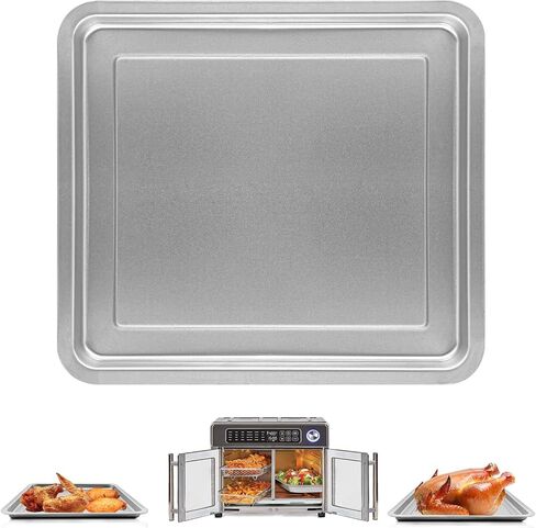 Air Fryer Accessories for Emeril Lagasse 26 QT Extra Large Air Fryer, 12.5''×11.3'' Stainless Steel Tray Grill Pan Grill Plate Crisper Plate Replacement Parts Rack in Saudi Arabia