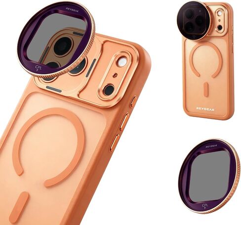 REYGEAK ND2-32 Variable ND Filter Kit for iPhone 18/17 Pro with Phone Case in Saudi Arabia