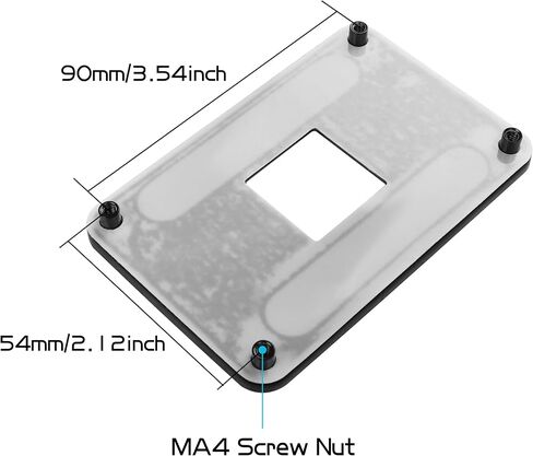 YAODHAOD AM4 Backplane Back Durable CPU Heatsink Bracket, Radiator Fan Bottom IronShelf, for AM4 AMD Bracket B350 X370 X470 A320 Motherboard in Saudi Arabia