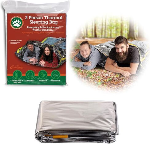 Emergency Thermal Mylar 2 Person Sleeping Bag, 1 PK Ultra Compact in Saudi Arabia