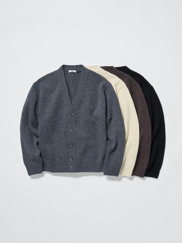 Uniqlo Lambswool V-Neck Cardigan in Kuwait