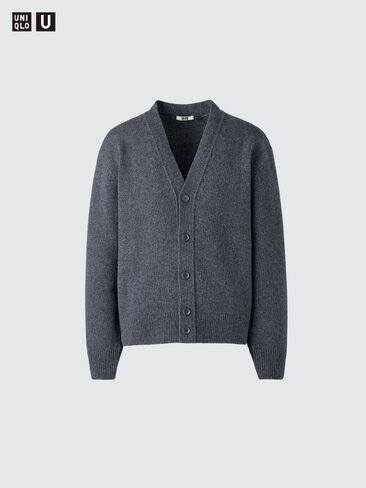 Uniqlo Lambswool V-Neck Cardigan in Kuwait
