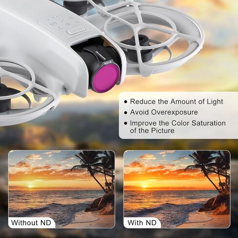 Sunnylife ND Filter Kit for DJI Neo, ND8/16/32/64, CPL & UV, 6-Pack in Saudi Arabia