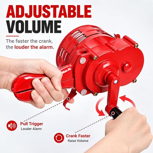 110 DB Hand Crank Siren, Manual Operated Air Raid Siren in Saudi Arabia